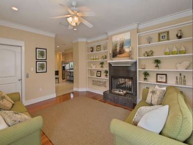 Living Room with Fire Place